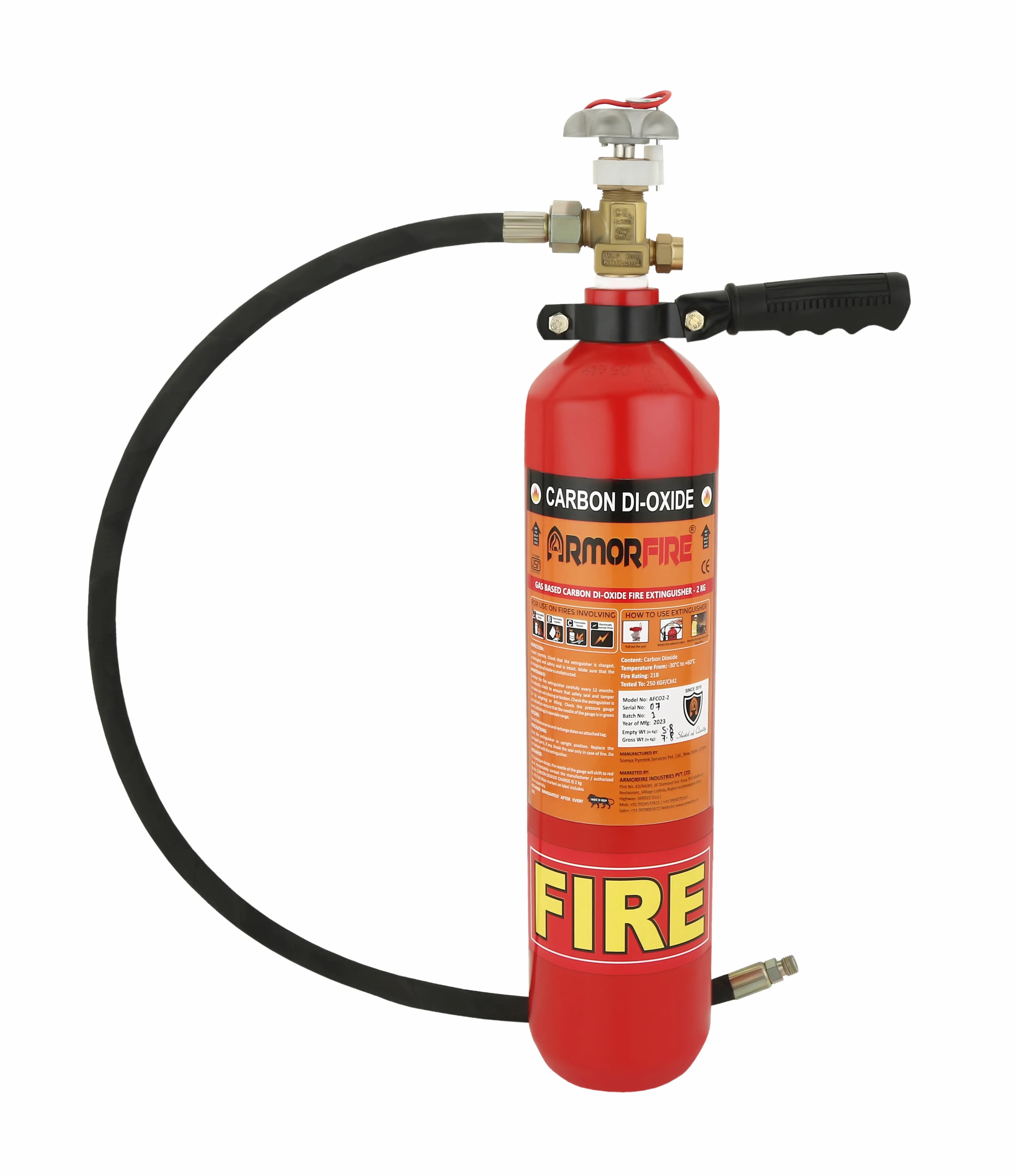 Carbon Dioxide Fire Extinguisher AS Co2-4.5 (4.5kg)
