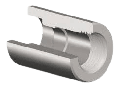 Socket Weld x Threaded Coupling (1" x 0.5")